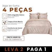 [LEVE 2 PAGUE 1] Jogo de Cama 4 Peças em Algodão e Malha Seda Gelo (Beleza e Conforto em Harmonia)